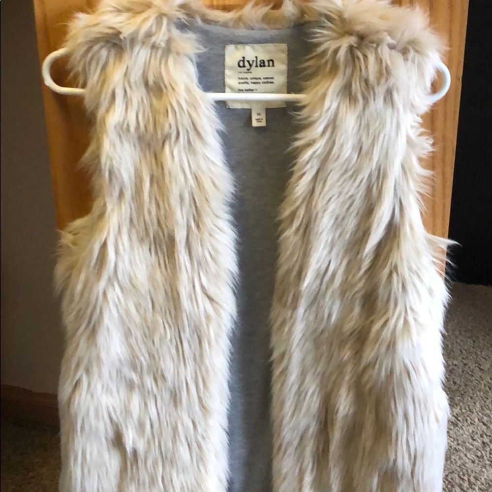 Worn once fur vest